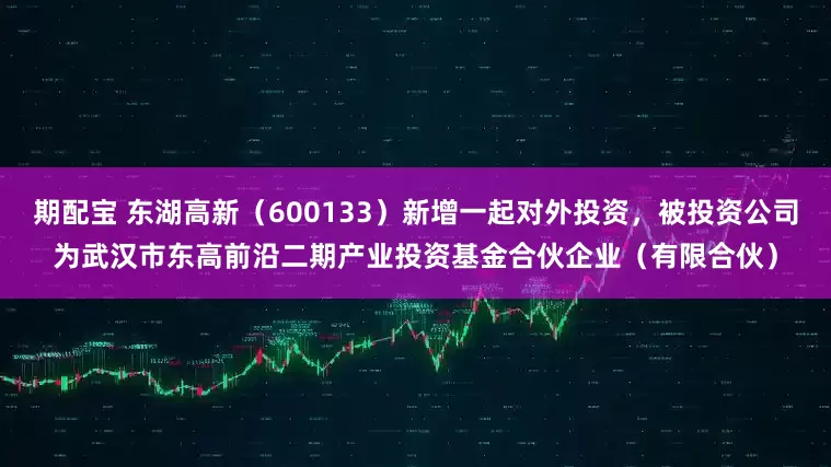 期配宝 东湖高新（600133）新增一起对外投资，被投资公司为武汉市东高前沿二期产业投资基金合伙企业（有限合伙）