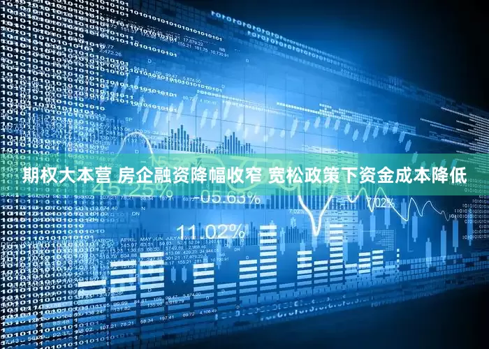 期权大本营 房企融资降幅收窄 宽松政策下资金成本降低