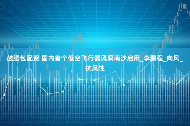 鼓腰包配资 国内首个低空飞行器风洞南沙启用_李鹏程_向风_抗风性